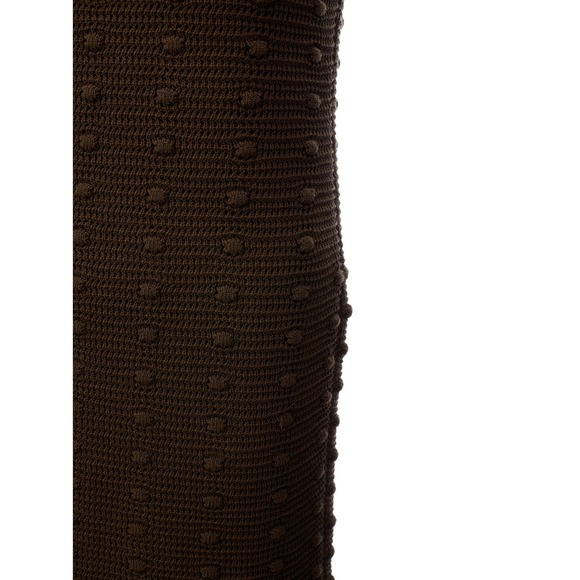 Bottega Veneta Knitted Olive Green Dress with Pompom Details NWT - Picture 2 of 5